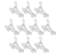 SUPVOX 10 Crochets D'étagère en Acier Inoxydable Argentés, Clips Universels pour Support de Congélateur et Réfrigérateur, Résistance Froid, pour Rangement à Domicile