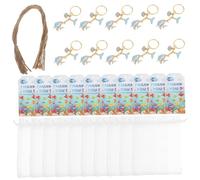 SUPVOX 10 Ensembles Ocean Keychain Bag Pendant Keychain with Tropical Fish Tail Charms Lightweight Alloy Beach Bag Charms Party Favors for Birthday and Celebration