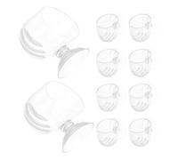 SUPVOX 10 Pièces Accessoires d'aquarium approvisionnement en Aquarium Mangeoire de Poisson Accessoire d'aquarium Mangeoire aux crevettes conteneur d'alimentation en Acrylique Transparent