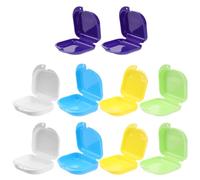 SUPVOX 10 pièces Boîtes de Rangement pour Appareil Dentaire Boîte orthodontique Dentaire Transparente Cas de Prothèse Dentaire Dentier Retenue Orthodontique pour Voyage