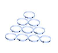 SUPVOX 10 Pièces Bracelets de Remise de Diplôme Silicone Réutilisables Class Of Ajustement Confortables et pour Célébrations de Graduation Lumineuse