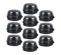 SUPVOX 10 pièces Cache Boutons de Cuisinière Plastique Transparent Noir Protection Sécurité Garçon Fille pour Gaz et Four Protège Accidentelle et