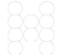 SUPVOX 10 Pièces Clips de Fixation pour Éclairage Encastré, Accessoires pour Supports D'éclairage, Clips Métalliques à Ressort en Fer, Argenté, Compacts, Fixation Stable,