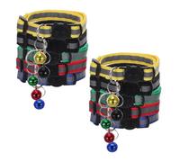 SUPVOX 10 Pièces Collier Réfléchissant et Sécurisé avec Clochette Réglable pour Chien Couleur Aléatoire pour Promenade Nocturne et Entraînement