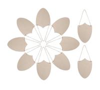 SUPVOX 10 Pièces de Boucliers en Bois Brut Vierges 14 Cm pour Artisanat Diy, Décorations à Peindre, Matériaux Naturels Résistants pour Projets Créatifs et Décorations Maison Fêtes