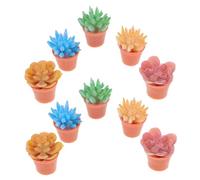 SUPVOX 10 Pièces Décoration de Plantes Artificielles Micro Paysage Miniature Pots pour Bureau et Maison
