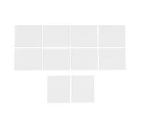 SUPVOX 10 Pièces Film Diffuseur Adhésif Blanc pour Plafonnier Led, Feuille Douce en PET 5x5 Cm, Réduit L'éblouissement et Améliore L'éclairage Intérieur pour Maison
