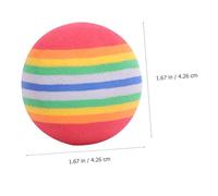 SUPVOX 10 pièces Lot de Balles Dentraînement Golf Mousse Arc Ciel Légères et Souples Balle Éponge pour Pratique Intérieure Sécurisée et Entraînement Au Swing Couleur Couleur Aléatoire