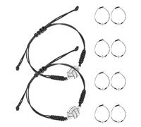 SUPVOX 10 Pièces Lot de Bracelets à Breloques Volleyball Corde Tressée Réglables pour Adolescents Bijoux Sportifs Durables Cadeaux Fête Anniversaire et Esprit Équipe