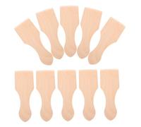 SUPVOX 10 Pièces Mini Wooden Spatulas for Safe Natural Wood Cooking Tools Set for Pretend Play Kitchen and Rice Cake Pastry Activities