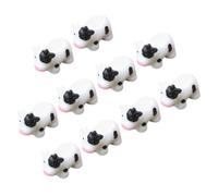 SUPVOX 10 pièces Miniature Cow Ornaments Small Cow Decorations for Bonsai and Desk Decor Elegant Animal Figurines for Home and Office