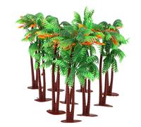 SUPVOX 10 pièces Miniature Palm Trees for Micro Landscape and Cake Decorations Small Artificial Tropical Plants for Desk Dollhouse and Festival Use
