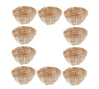 SUPVOX 10 Pièces Nid Suspendu pour Oiseaux de Nichoirs avec Crochet pour Décoration de Balcon et Jardin Adapté Aux Petits Perroquets Canaris et Pinsons