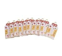 SUPVOX 10 Pièces Pendentif Amulette Décoratif en Alliage Jaune | Forme Goutte D'huile, Finition Soignée, pour Ornements Voiture et Loisirs