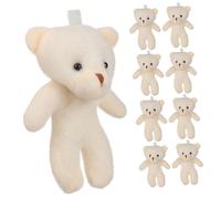 SUPVOX 10 Pièces Petits Ours à Suspendre Lot de Ours Mini Pendentifs pour Porte-clés Sac à Dos