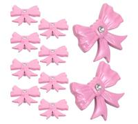 SUPVOX 10 Pièces Poignées de Tiroir Décoratives en Alliage de Zinc Rose de Nœud Papillon, Trou Unique, pour Armoires Cuisine et Placards D'garçon et Filles, Design Élégant et Polyvalent