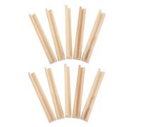 SUPVOX 10 Pièces Support Bois pour Dominos Présentoir Stable pour Train Mexicain Organisateur Plateau pour Tuiles et Cartes de Jeu Accessoire Polyvalent pour Jeux de Société