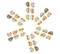 SUPVOX 100 Boutons en Bois en Forme de Voiture pour Vêtements, Boutons Décoratifs à Coudre 2 Trous, Lot de 100 Pièces pour Loisirs Créatifs, Couture et Customisation de Manteaux,