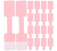 SUPVOX 100 Étiquettes Adhésives pour Bijoux en Papier Kraft, Autocollants Prix pour Bracelets et Bagues, Étiquettes Inscriptibles Rose, Fournitures de Bureau pour Affichage Prix