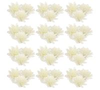 SUPVOX 100 Fleurs de Chrysanthème en PE Blanches pour Diffuseur D’aromathérapie, Accessoires Parfum pour Huiles Essentielles, Lot de 100 Pièces, Décoration Parfumée pour Maison, Spa