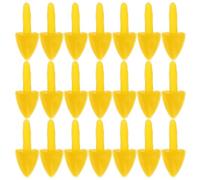 SUPVOX 100 Inserts Bec Poulet Plastique Jaune 7x14 Mm, Accessoires Bricolage Becs Oiseaux pour Peluches DIY, 100 Pièces, pour Création Figurines Animaux et Loisirs Créatifs