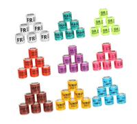 SUPVOX 100 pièces Anneaux Pied Pigeon Voyageur Bagues Identification Légères et Durables pour Marquage et Course des Oiseaux Accessoires Pratiques pour Pigeons de Couleur Aléatoire