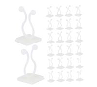 SUPVOX 100 pièces Clips de Support Autocollants pour Plantes Grimpantes Fixation Stable pour Vignes et Crochets Muraux Blancs Moyens pour Intérieur et Extérieur Attaches Sécurisées pour