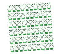 SUPVOX 100 Pièces Clips Fixation Plantes Grimpantes Autocollants Supports Vignes Muraux Invisibles Clips pour Orchidées Jardin Vert Moyen