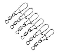 SUPVOX 100 pièces Connecteur de Crochet Inoxydable Émerillon Pivotant Pratique pour Pêcheurs