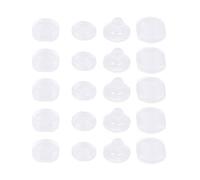 SUPVOX 100 pièces Coussinets de Boucles doreille en Silicone Pads Boucles Oreilles pour Clip Oreilles Bouchons de Boucle Oreille Clip Oreille Accessoires