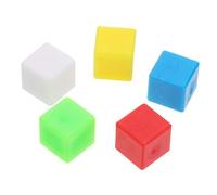 SUPVOX 100 pièces Cubes Carrés Plastique Colorés Blocs de Construction Educatifs pour Garçon Fille Ans Mathématique Montessori pour Apprentissage et Créativité