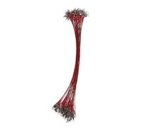 SUPVOX 100 pièces Fil de Morsure avec Émerillon Rouge Fil Haute Résistance pour Montage Truite Accessoires de Durables