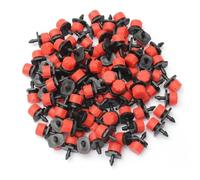 SUPVOX 100 pièces Goutteurs Irrigation Micro Réglables Émetteurs à Arrosage Jardin Débit Ajustable Compatible Tubes Pulvérisateur et à Polyvalent