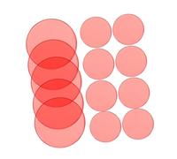 SUPVOX 100 pièces Jetons de Bingo Semi Transparents Jetons de Comptage pour Jeu Éducatif et Apprentissage des Mathématiques Plastique Rouges Translucides pour Activités Ludiques