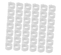 SUPVOX 100 pièces Lot de Anneaux Identification pour Pattes de Pigeon Blancs Légers et Faciles à Poser pour Volailles Adultes et Oiseaux de Ferme