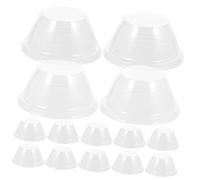SUPVOX 100 pièces Lot de Couvre-Plantes Transparentes pour Jardin Abri pour Semis Protection Réutilisable Contre Le Gel et Les Intempéries pour Légumes et Tomates Extérieur 100 pcs