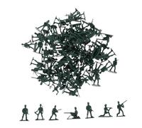 SUPVOX 100 pièces Lot de Figurines Soldats Miniatures Militaires Mini Modèles pour Décoration Tabletop et Scènes Miniatures Résistantes Aux Intempéries Accessoires de Jeu pour Collection