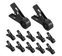 SUPVOX 100 Pièces Lot de Pinces Plastiques Réutilisables pour Support pour Tiges de Plantes Grimpantes Concombres Vigne Clips Noirs Robustes