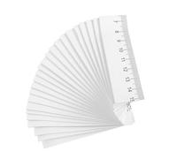 SUPVOX 100 Pièces Ruban Métrique Papier Jetable Double Face pour Plaies | Lecture Gauche à Droite, Blanc, Usage Hôpital et Industrie, pour Bébé, Facile à Lire