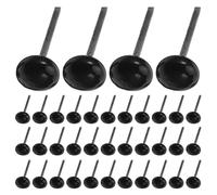 SUPVOX 100pcs Yeux de Sécurité en Verre Noir 8mm pour Poupées et Animaux en Crochet, Installation Facile et Apparence Réaliste pour Projets de Loisirs Créatifs