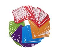 SUPVOX 100pièces Cartes de Bingo Papier pour Fêtes à Thème Activités Sociales Remplacement pour Jeux de Bingo Créatifs