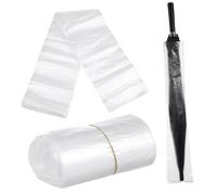 SUPVOX 100pièces Paquet Film Plastique pour Parapluie Jetables à Long Manche Protection Humidité Poussière Transport Rangement