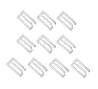 SUPVOX 10pcs Ajusteurs Pratiques en Fer pour Cape de Barbier Argentée, Clips Compacts pour Coiffure Professionnelle, Accessoires Adaptés Salon de Coiffure