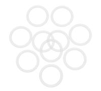 SUPVOX 10pcs Anneaux Silicone pour Sorbetière O-shaped, Joints Toriques en Silicone Blanc, Faible Friction, Adaptabilité Thermique, Réparation Machine à Glace Maison