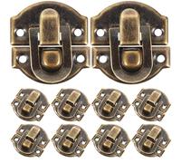 SUPVOX 10pcs boucle de boîte vintage boîte à bijoux antique verrouille cadenas vintage cadenas fermoir loquet pour tiroir valises
