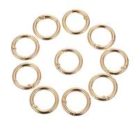 SUPVOX 10pcs Boucles à Ressort Rond en Alliage de Zinc, Fermeture Rapide pour Paquet et Activités Extérieures, Crochet de Remplacement Robuste et Pratique