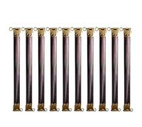 SUPVOX 10pcs métal Interne Flex Cadres à Main charnières Printemps Clip Kiss Fermoir pour Bricolage Artisanat Monnaie à Main Faisant 20cm Bronze