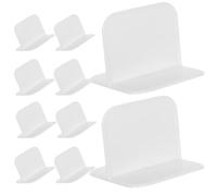 SUPVOX 10pcs Stabilisateurs de Clôture pour Parc Bébé en Plastique Blanc Supports Adhésifs sans Trace, Fixation Facile pour Sol, Accessoire pour Tout-Petits