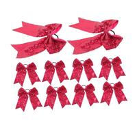 SUPVOX 10pièces Élastiques Décoratifs Pour Cheveux Avec Nœuds Pour Pom-pom Girls Adaptés Au Sport Vie Quotidienne