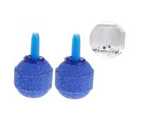 SUPVOX 10pièces Pierre à Air Aquarium Minérale Bleue Diffuseur Bulles Rondes pour Pompe Bassins Poissons Aquarium Hydroponie